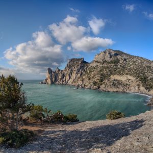 Крым._Новый_свет._Заповедник._Голубая_бухта_с_мыса_Капчик